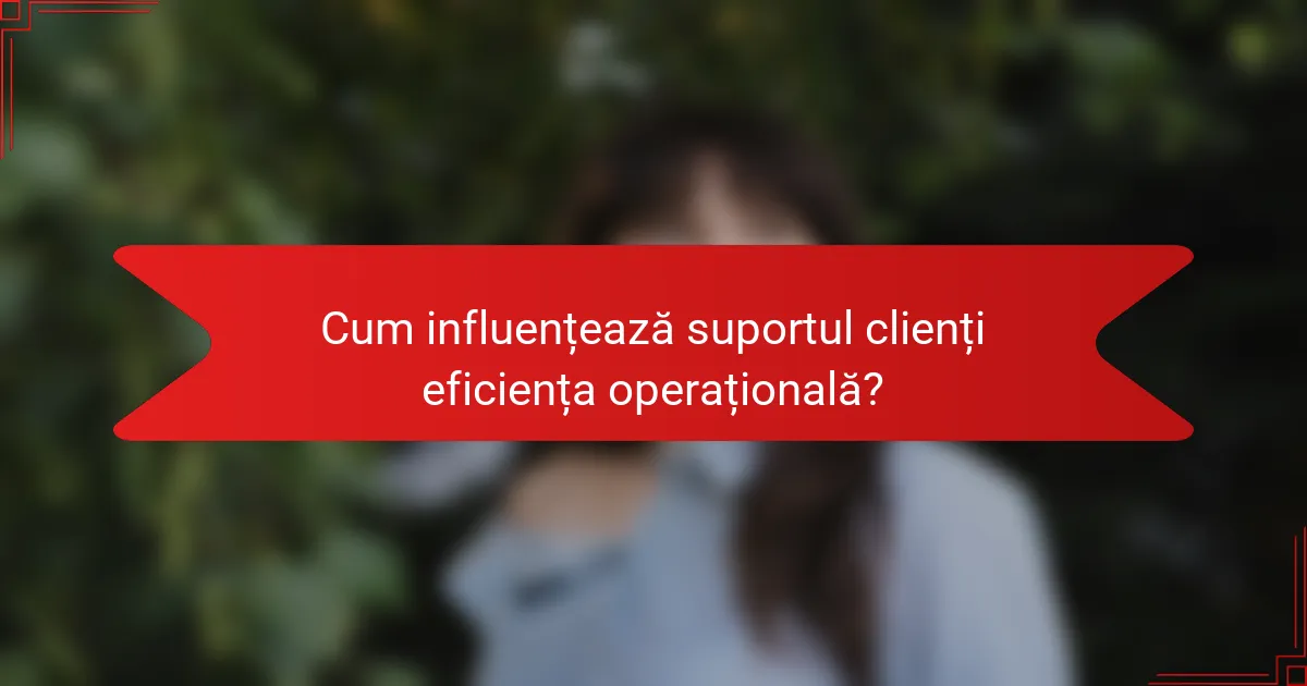 Cum influențează suportul clienți eficiența operațională?