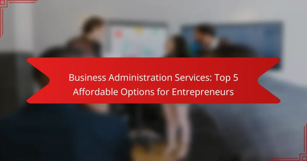 Servicii de Administrare a Afacerilor: Top 5 Opțiuni Accesibile pentru Antreprenori