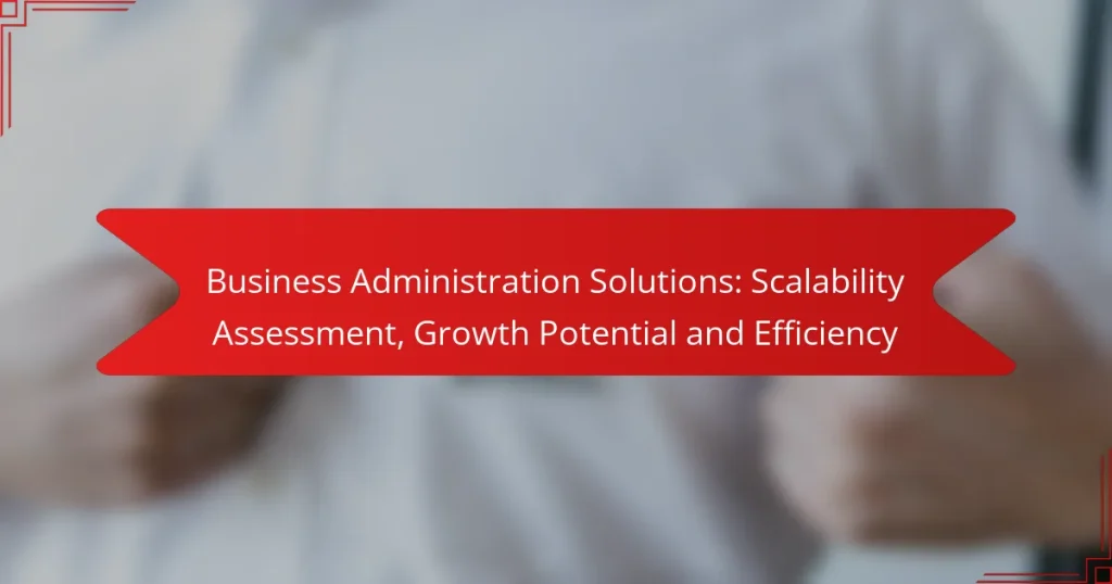 Soluții de Administrare a Afacerilor: Evaluarea Scalabilității, Potențialul de Creștere și Eficiența