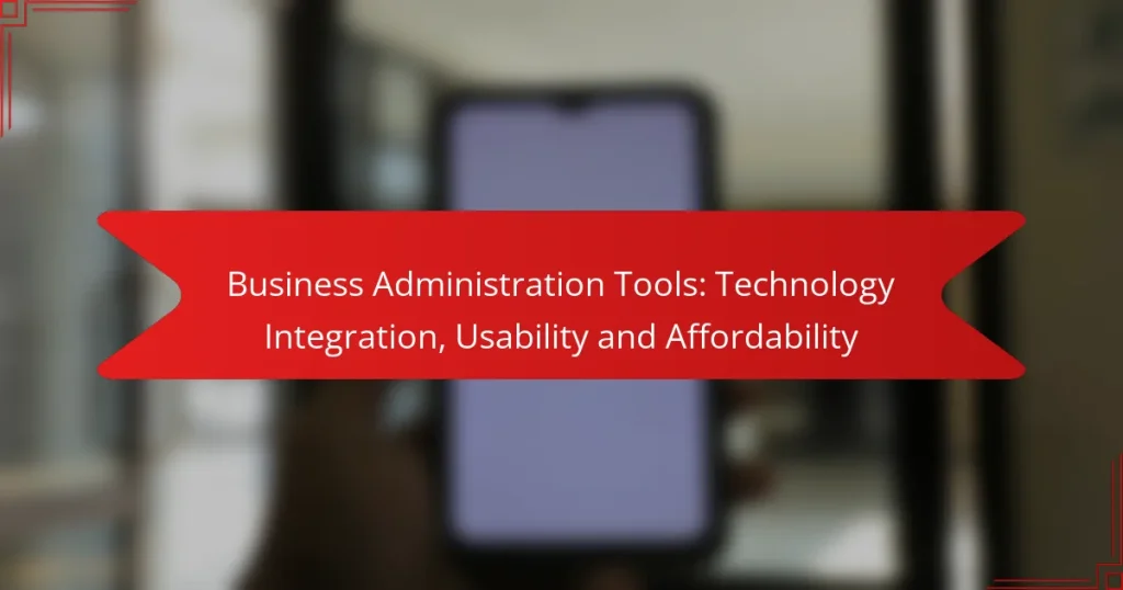 Instrumente de Administrare a Afacerilor: Integrarea Tehnologiei, Utilizabilitate și Accesibilitate